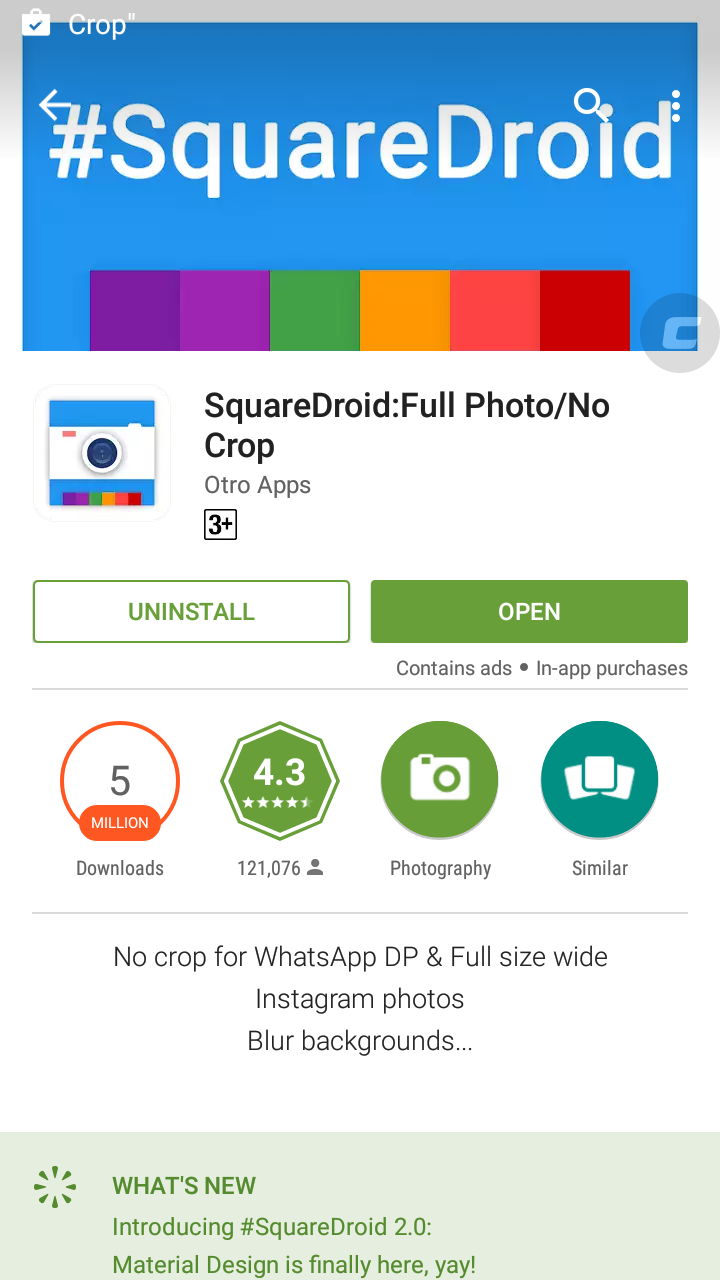 Whatsapp profile pic without crop in Android try now
